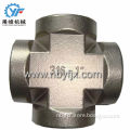 casting stainless steel 4-way cross pipe fitting